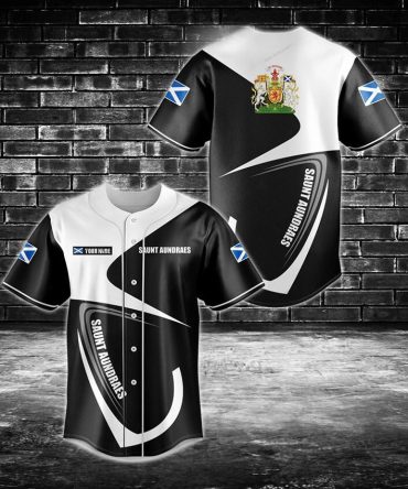 Custom Black & White Baseball Jersey - Personalized Name & Stylish Graphics