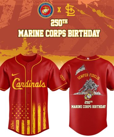 Celebrate 250Th Marine Corps Birthday - Limited Edition Cardinals Jersey - Honor & Style Combined!
