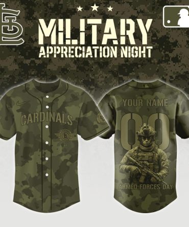 Custom Cardinals Camo Jersey - Military Appreciation Night Limited Edition