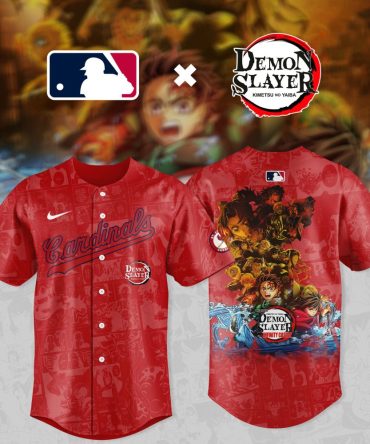 Exclusive Cardinals X Demon Slayer Baseball Jersey - Limited Edition Fan Gear