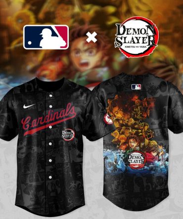 Exclusive Mlb X Demon Slayer Jersey - Cardinals Edition , Limited Edition Anime Sports Gear!