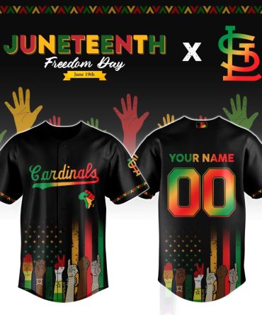 Custom Juneteenth Cardinals Jersey – Celebrate Freedom In Style! Personalize Yours Today!