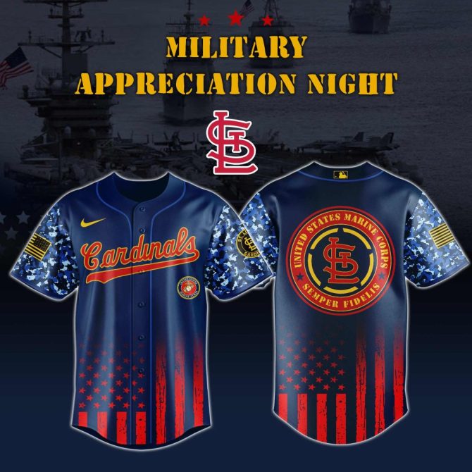 Cardinals Military Appreciation Jersey - Honor The Usa With Style & Pride - Limited Edition