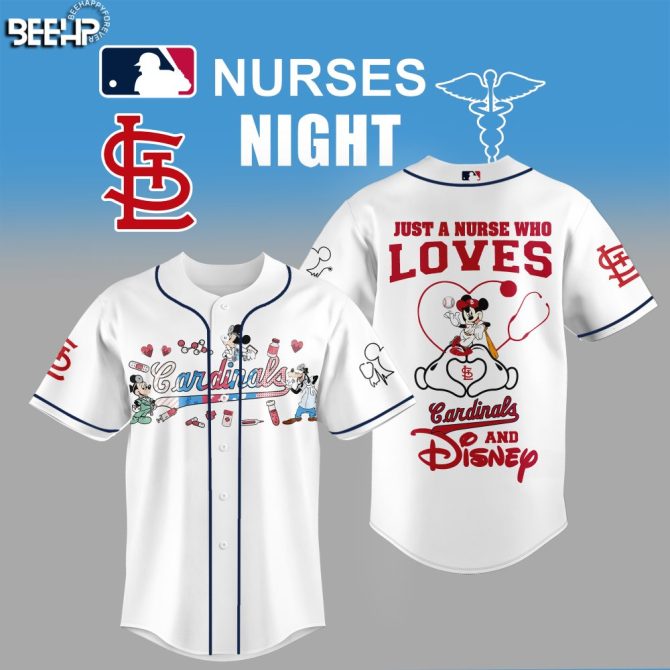 Celebrate Nurses Night With Cardinals & Disney Themed Baseball Jersey – Perfect Gift!