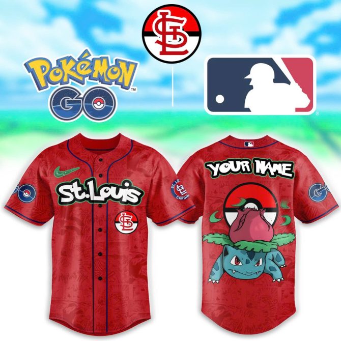 Custom St. Louis Pokémon Go Baseball Jersey - Personalize With Your Name!