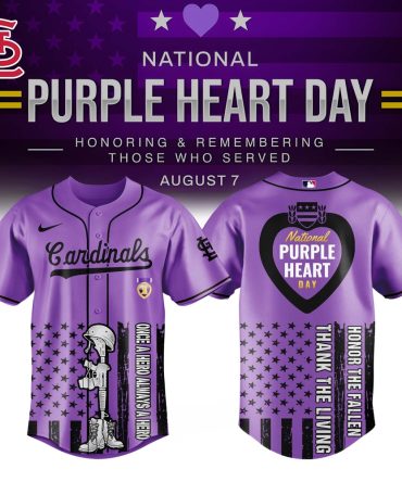 Honor Veterans: Purple Heart Day Cardinals Jersey - Limited Edition Tribute Apparel