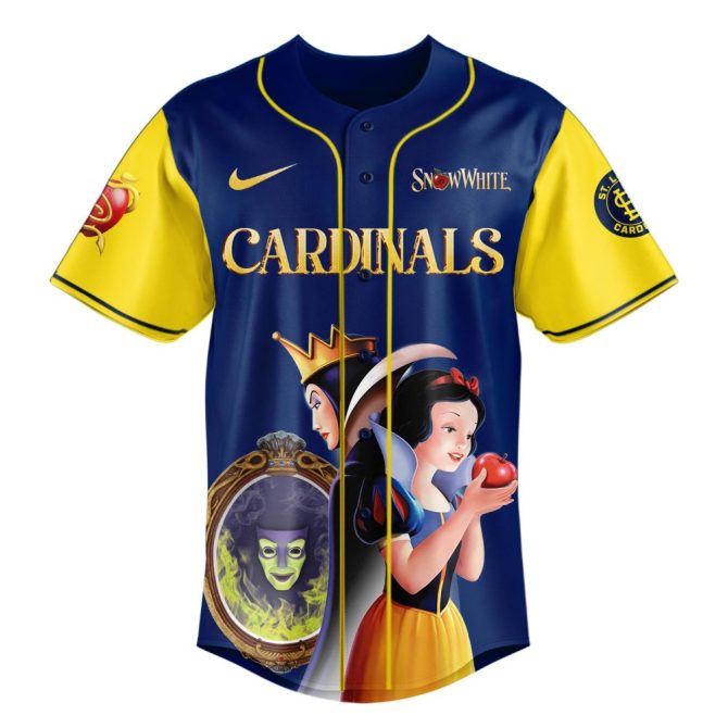 Exclusive Mlb Cardinals Snow White Jersey - Limited Edition Disney Collaboration - Image 2