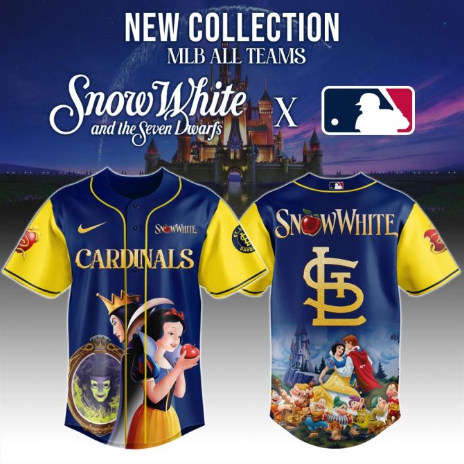 Exclusive Mlb Cardinals Snow White Jersey - Limited Edition Disney Collaboration