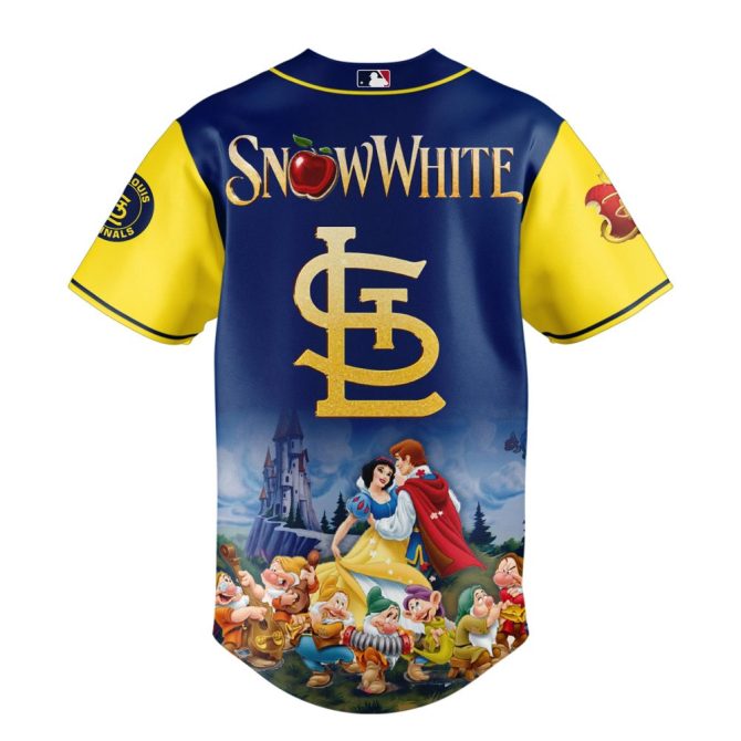 Exclusive Mlb Cardinals Snow White Jersey - Limited Edition Disney Collaboration - Image 3