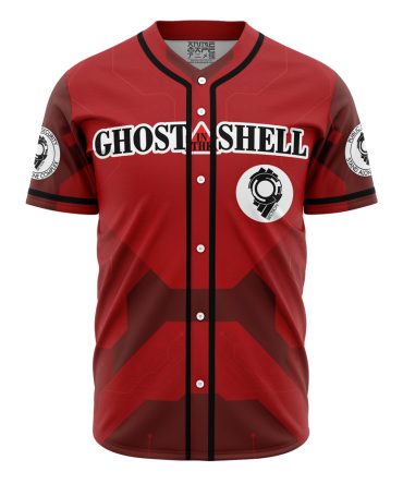 Ghost In The Shell Red Baseball Jersey - Stylish Anime Fan Apparel For Men & Women