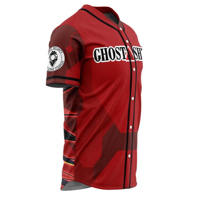 Ghost In The Shell Red Baseball Jersey - Stylish Anime Fan Apparel For Men & Women - Image 2