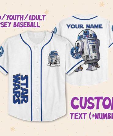 Custom Star Wars Baseball Jersey - Kid/Youth/Adult Sizes - Personalize With Name & Number