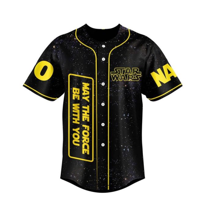 Custom Star Wars Baseball Jersey - Add Your Name & Number - Unique Galactic Design - Image 2