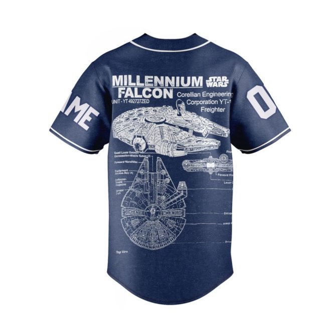 Personalized Star Wars Millennium Falcon Jersey - Customize Name & Number - Image 3