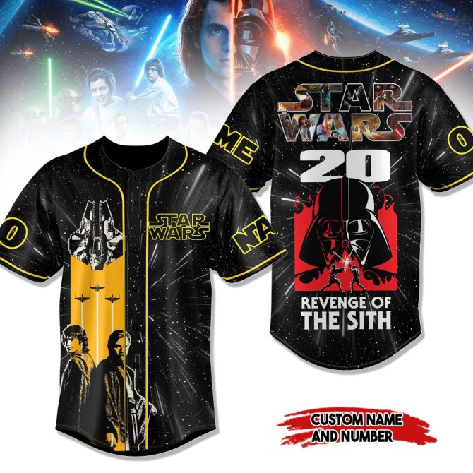 Custom Star Wars Jersey - Revenge Of The Sith Design , Add Your Name & Number!