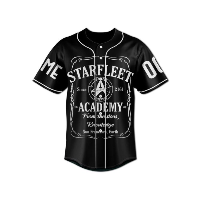 Custom Starfleet Academy Jersey - Personalized Name & Number - Sci-Fi Fan Gift - Image 4