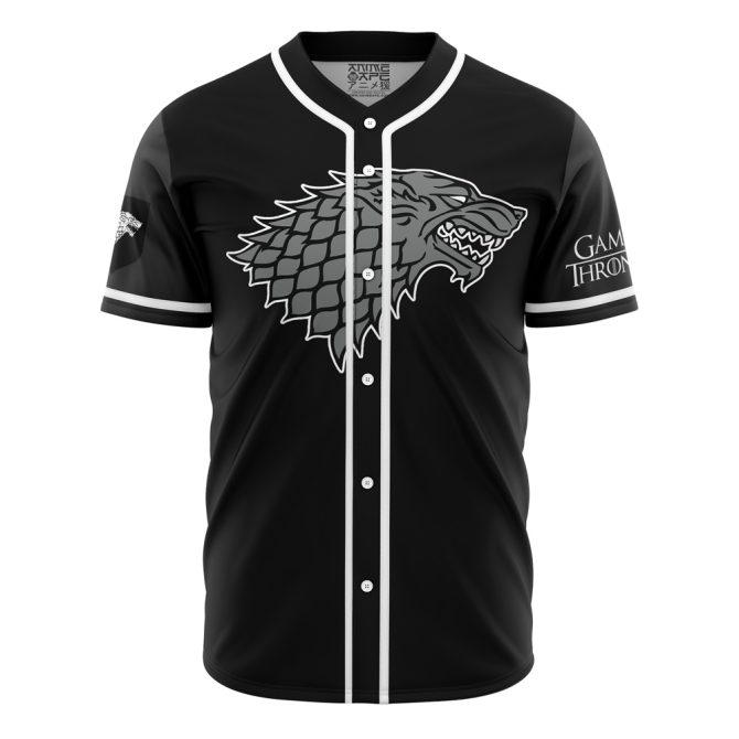 Game Of Thrones Stark Baseball Jersey - Premium Black Fan Apparel For Men & Women
