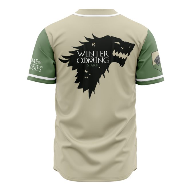 Game Of Thrones Stark Baseball Jersey - Winterfell Wolf Design, Unisex, Sporty Style - Image 2