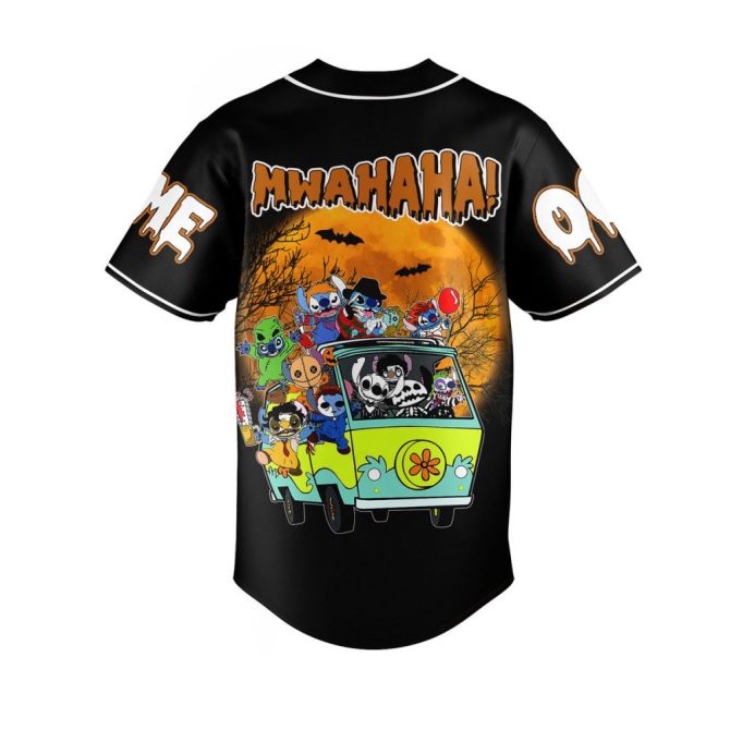 Customizable Spooky Halloween Baseball Jersey – Add Your Name & Number! - Image 3