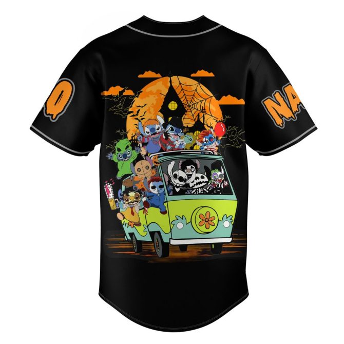 Custom Halloween Jersey - Stay Spooky Design With Characters & Personalized Name/Number! - Image 3