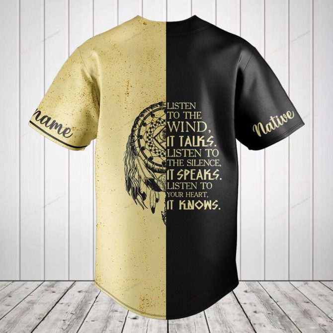 Stay Wild Native Child Baseball Jersey - Unique Wolf Design, Customizable Personalized Gift - Image 2