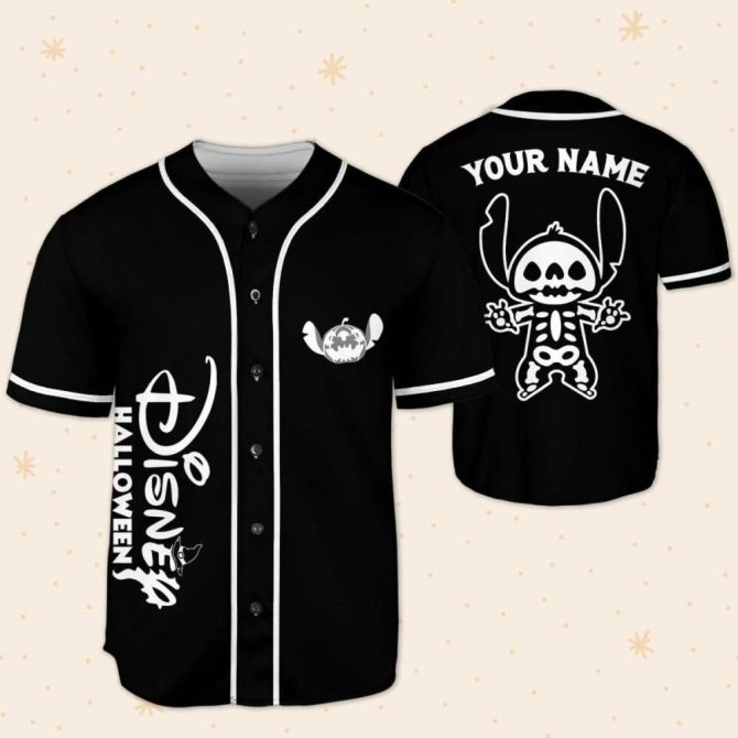 Custom Disney Halloween Baseball Jersey - Kids/Youth/Adult Sizes - Personalize Your Name! - Image 6
