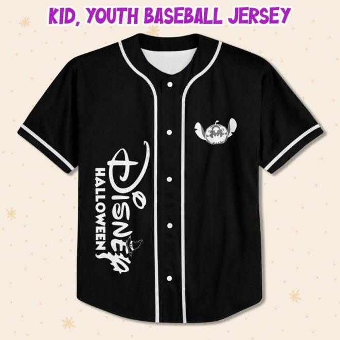 Custom Disney Halloween Baseball Jersey - Kids/Youth/Adult Sizes - Personalize Your Name! - Image 3