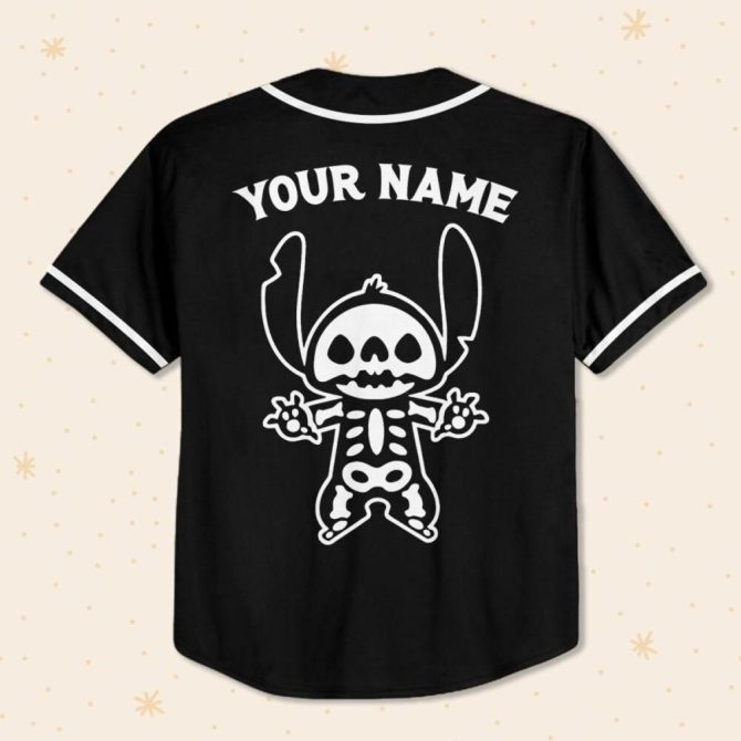 Custom Disney Halloween Baseball Jersey - Kids/Youth/Adult Sizes - Personalize Your Name! - Image 4