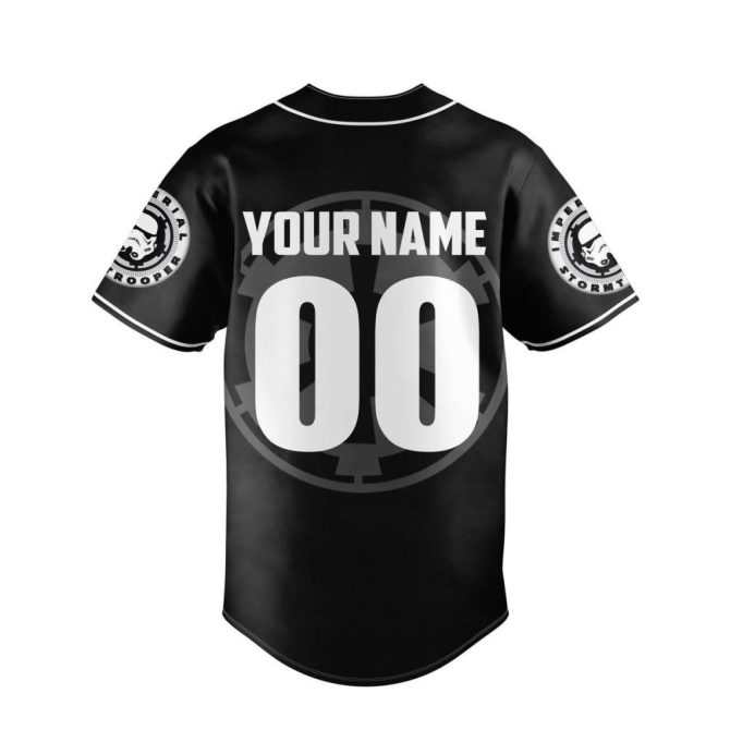 Custom Stormtrooper Jersey - Personalized Star Wars Baseball Shirt - Add Your Name & Number - Image 3