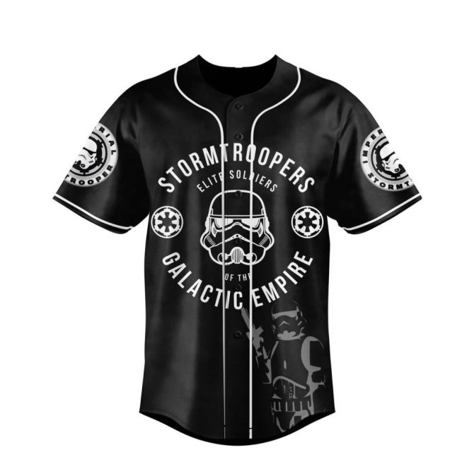 Custom Stormtrooper Jersey - Personalized Star Wars Baseball Shirt - Add Your Name & Number - Image 2