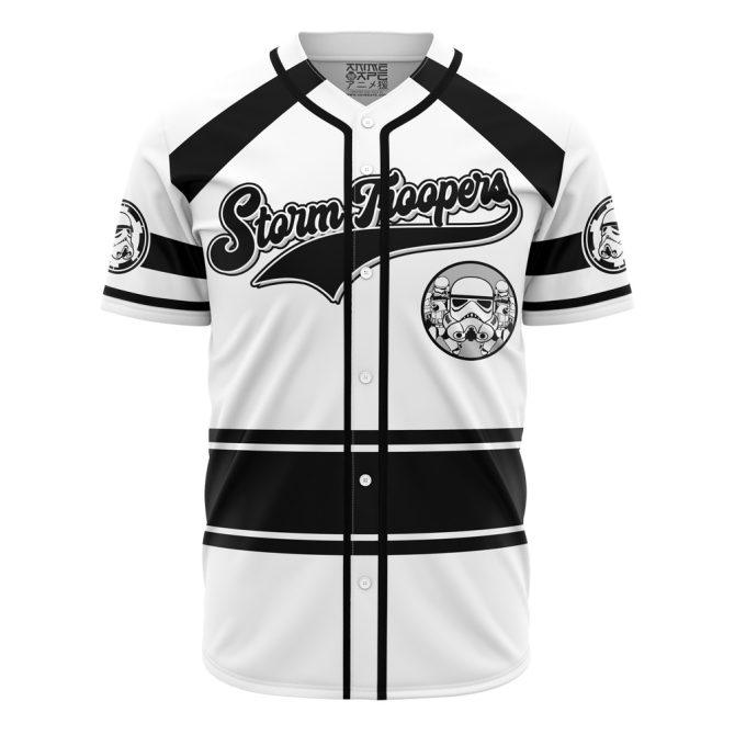 Custom Stormtrooper Baseball Jersey - Personalized Name & Number - Stylish Sci-Fi Apparel - Image 2