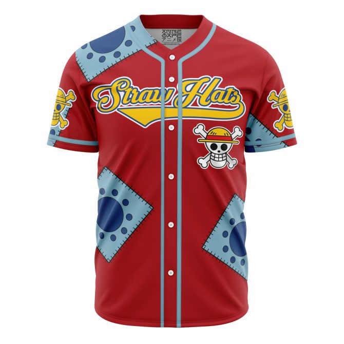 Anime Straw Hat Pirate Baseball Jersey - Cool One Piece Fan Apparel