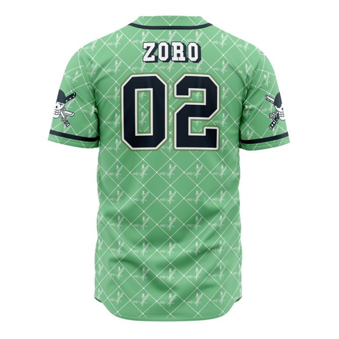 Stylish Green Anime Baseball Jersey - Lightweight, Breathable Sportswear For Fans - Image 3