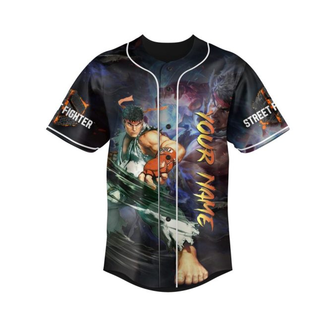 Custom Street Fighter Jersey - Personalized Design With Your Name - Perfect For Fans! - Image 2