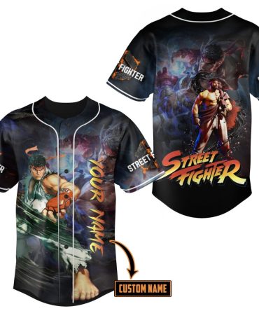 Custom Street Fighter Jersey - Personalized Design With Your Name - Perfect For Fans!