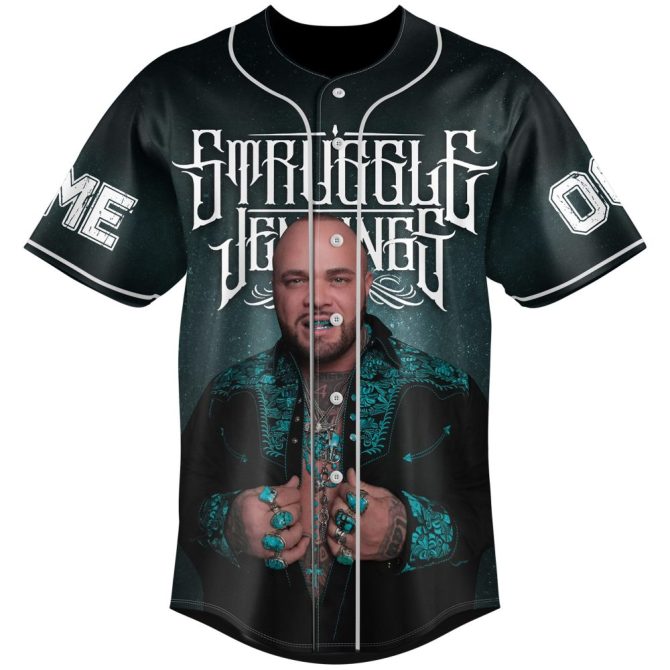 Custom Struggle Jennings Jersey - Unique Graphic Tee With Personal Name & Number - Image 2