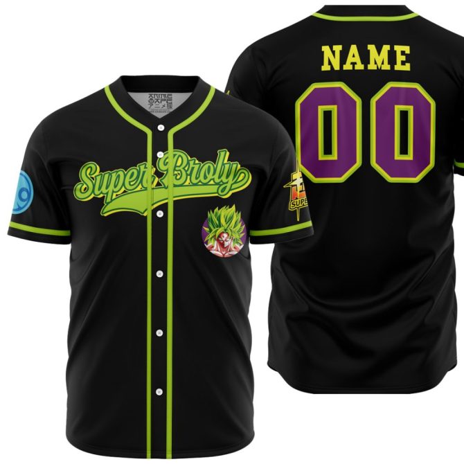 Custom Super Broly Baseball Jersey – Anime Fan Personalized Shirt