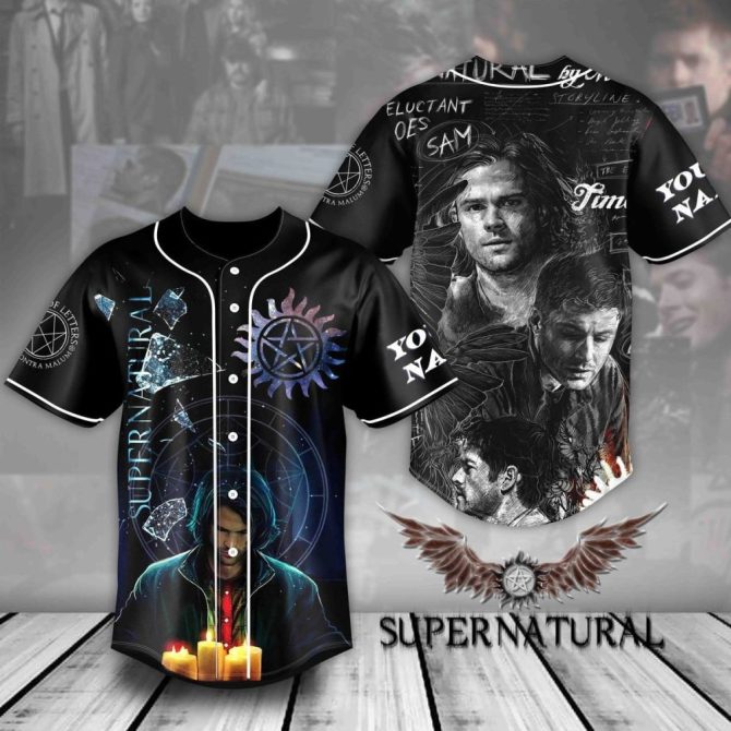 Supernatural Baseball Jersey - Custom Fan Art Shirt For Enthusiasts