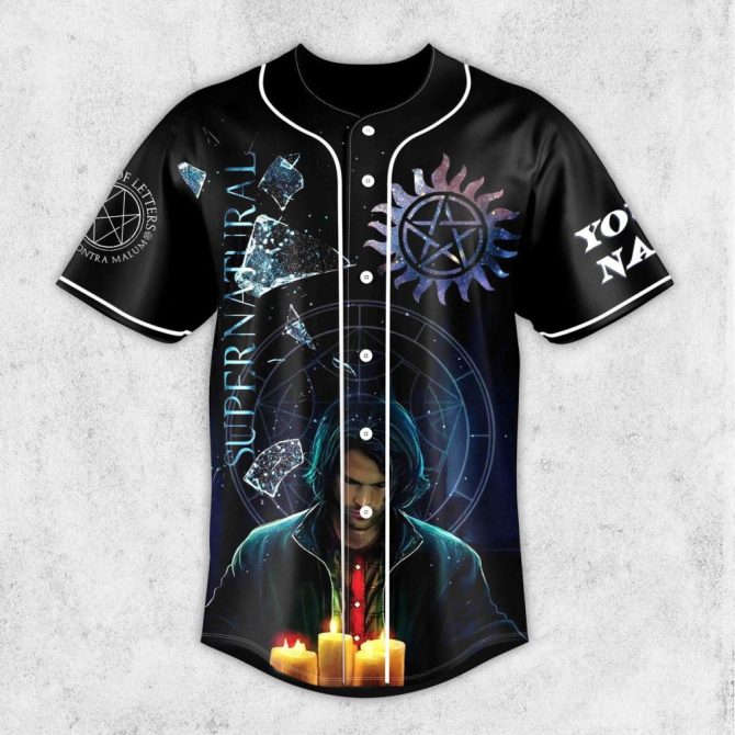 Supernatural Baseball Jersey - Custom Fan Art Shirt For Enthusiasts - Image 2