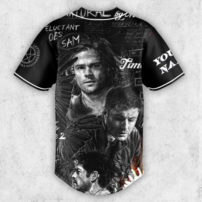 Supernatural Baseball Jersey - Custom Fan Art Shirt For Enthusiasts - Image 3