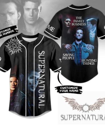 Custom Supernatural Jersey - Personalize Name & Number - Unique Fan Gift!