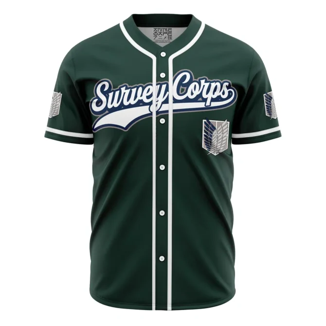 Stylish Survey Corps Baseball Jersey - Anime-Inspired Unisex Sportswear