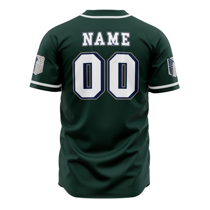 Custom Survey Corps Baseball Jersey - Personalized Anime Fan Gift - Image 3