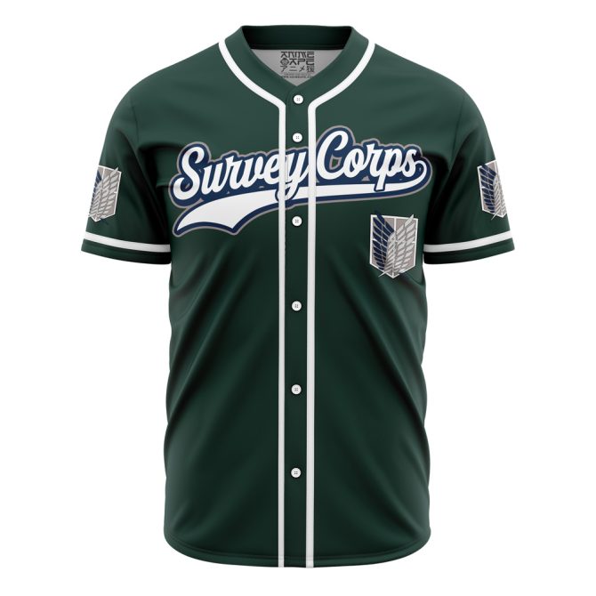 Custom Survey Corps Baseball Jersey - Personalized Anime Fan Gift - Image 2