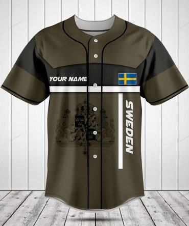 Custom Sweden Baseball Jersey - Personalize Your Name & Number - Premium Quality Sportswear
