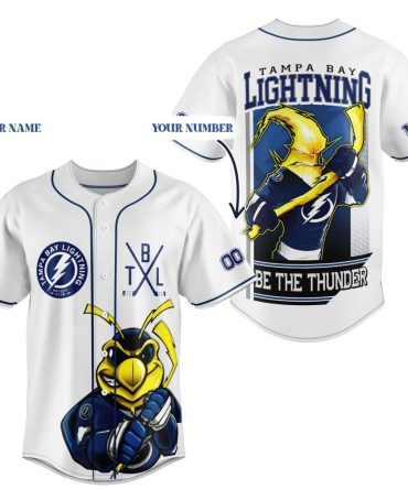 Custom Tampa Bay Lightning Jersey - Personalized Name & Number - Be The Thunder!