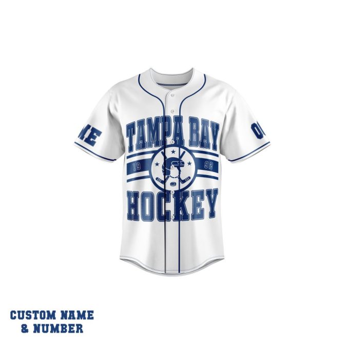 Custom Tampa Bay Lightning Hockey Jersey - Personalize Name & Number - Be The Thunder! - Image 2