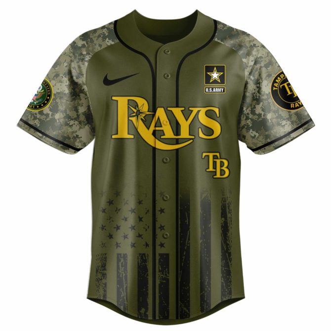 Celebrate U.S. Army'S 250Th With Tampa Bay Rays Camouflage Jersey - Limited Edition! - Image 2