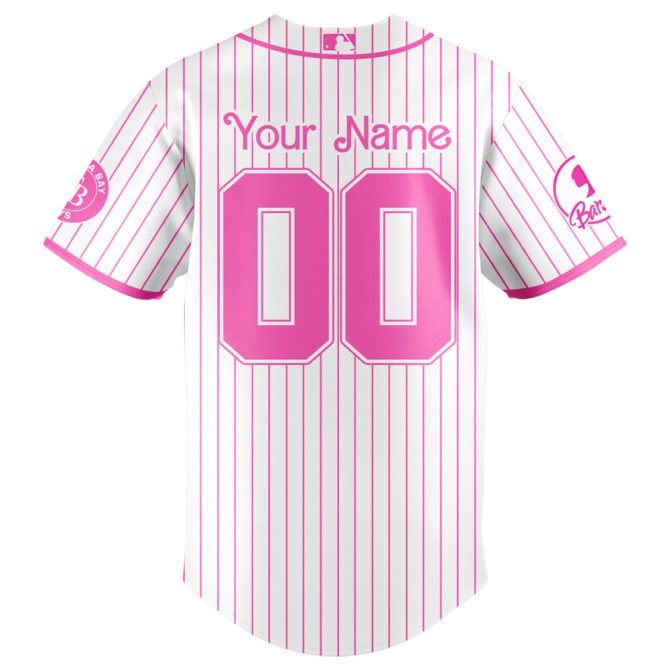 Customize Your Barbie Night Game Jersey – Pink Rays Edition With Name & Number - Image 3
