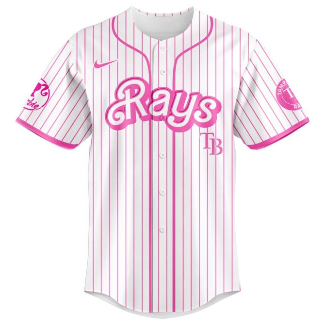 Customize Your Barbie Night Game Jersey – Pink Rays Edition With Name & Number - Image 2